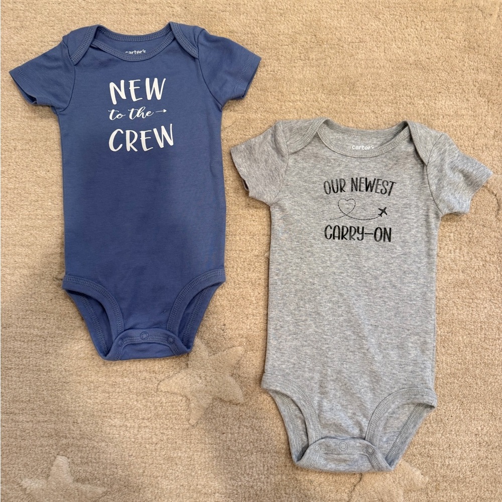 Carter's 3-6 custom onsie